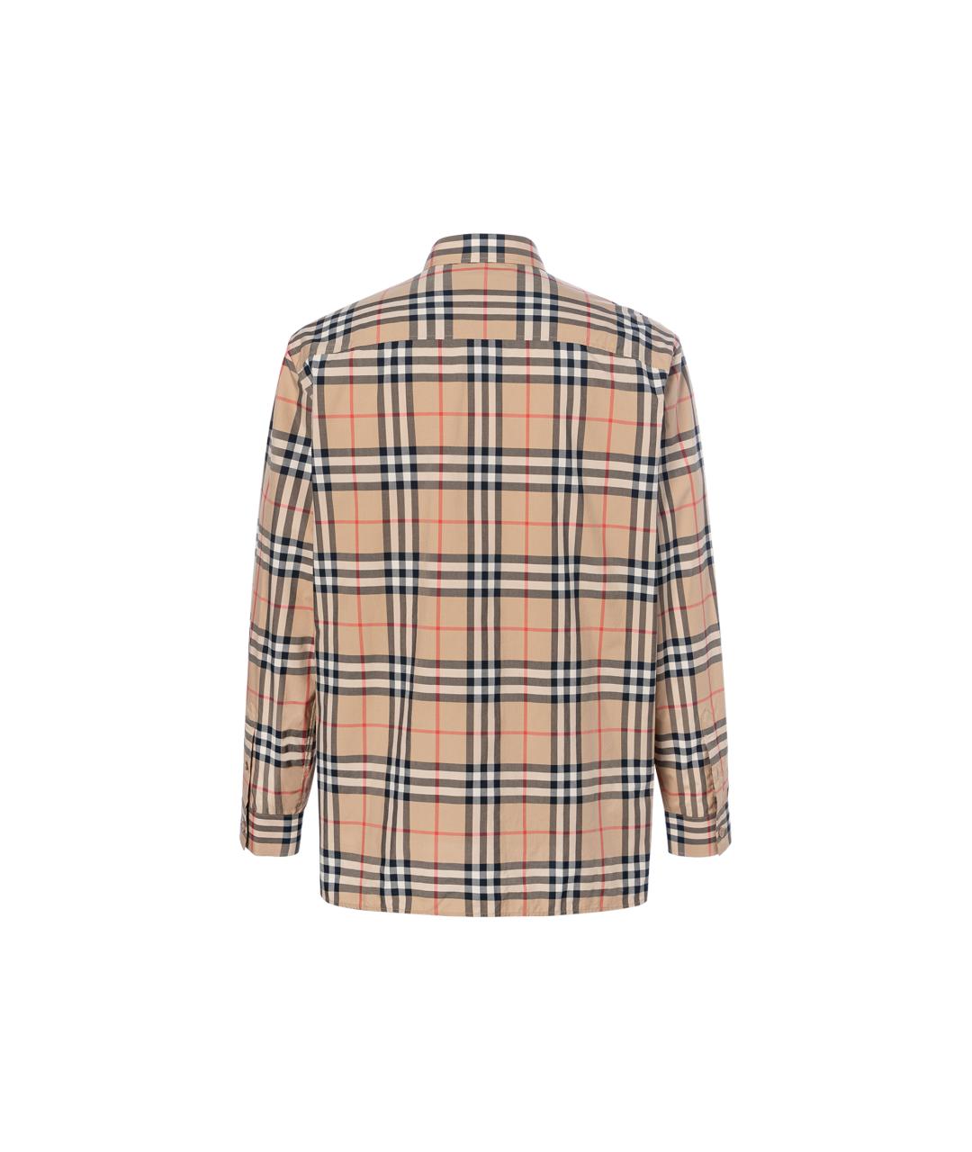 BURBERRY Бежевая хлопковая кэжуал рубашка, фото 2