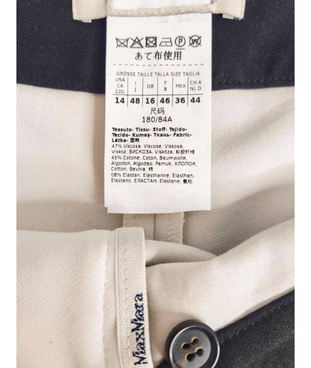 MAX MARA Вискозные прямые брюки, фото 3