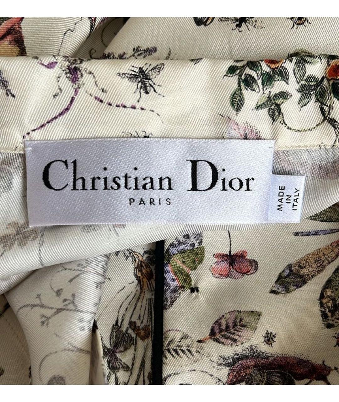 CHRISTIAN DIOR Мульти шелковый костюм с брюками, фото 4