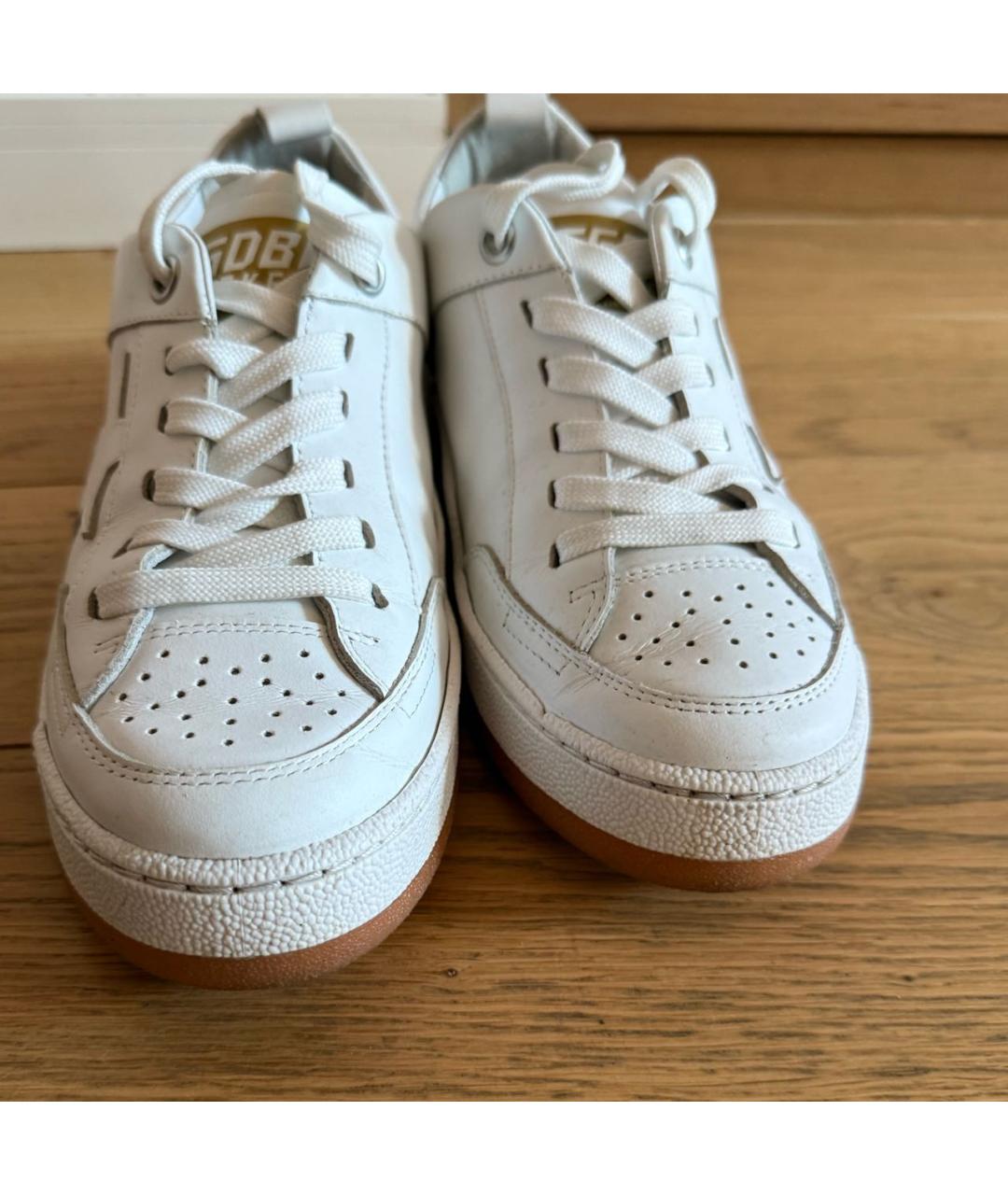 GOLDEN GOOSE DELUXE BRAND Белые кожаные кеды, фото 5