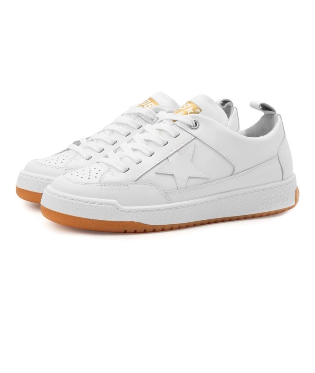 GOLDEN GOOSE DELUXE BRAND Белые кожаные кеды, фото 9