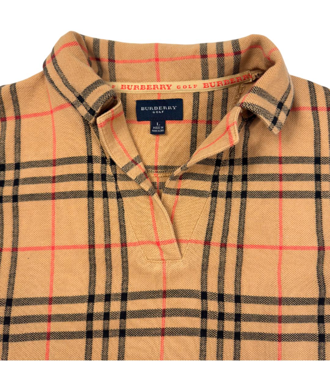 BURBERRY Бежевая хлопковая футболка, фото 2