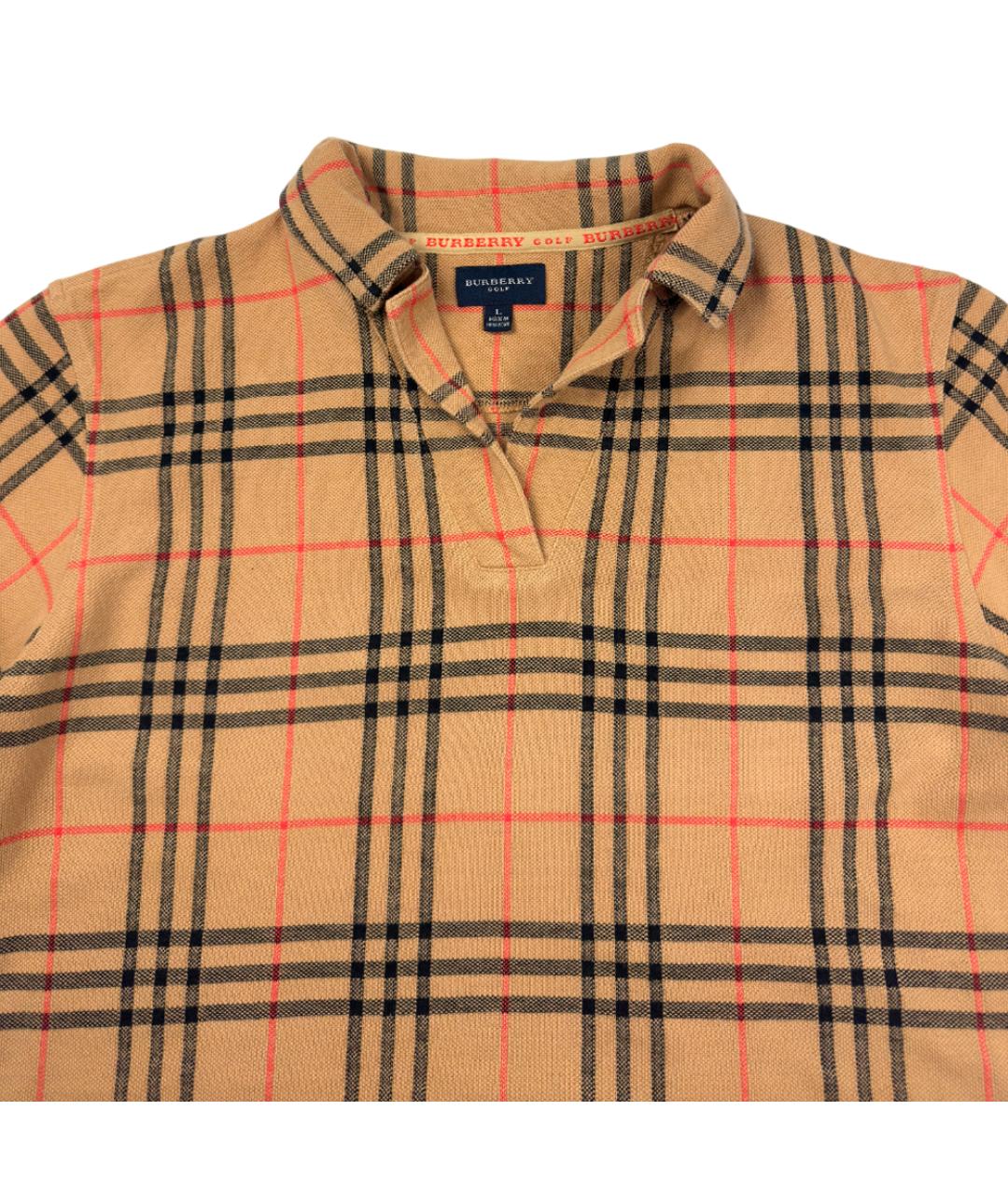 BURBERRY Бежевая хлопковая футболка, фото 3