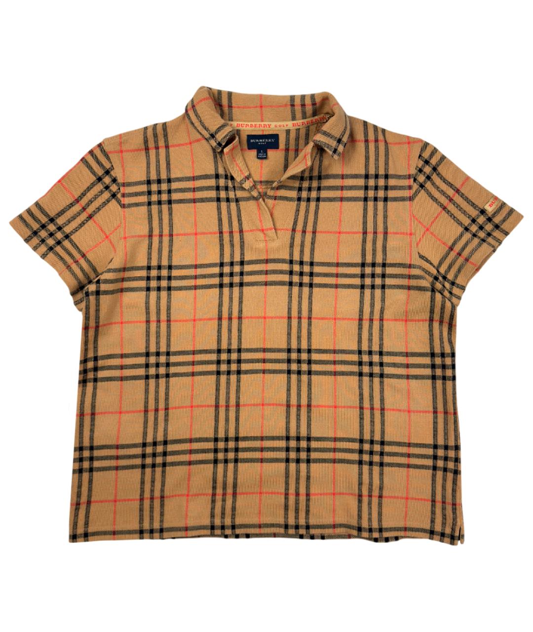 BURBERRY Бежевая хлопковая футболка, фото 1