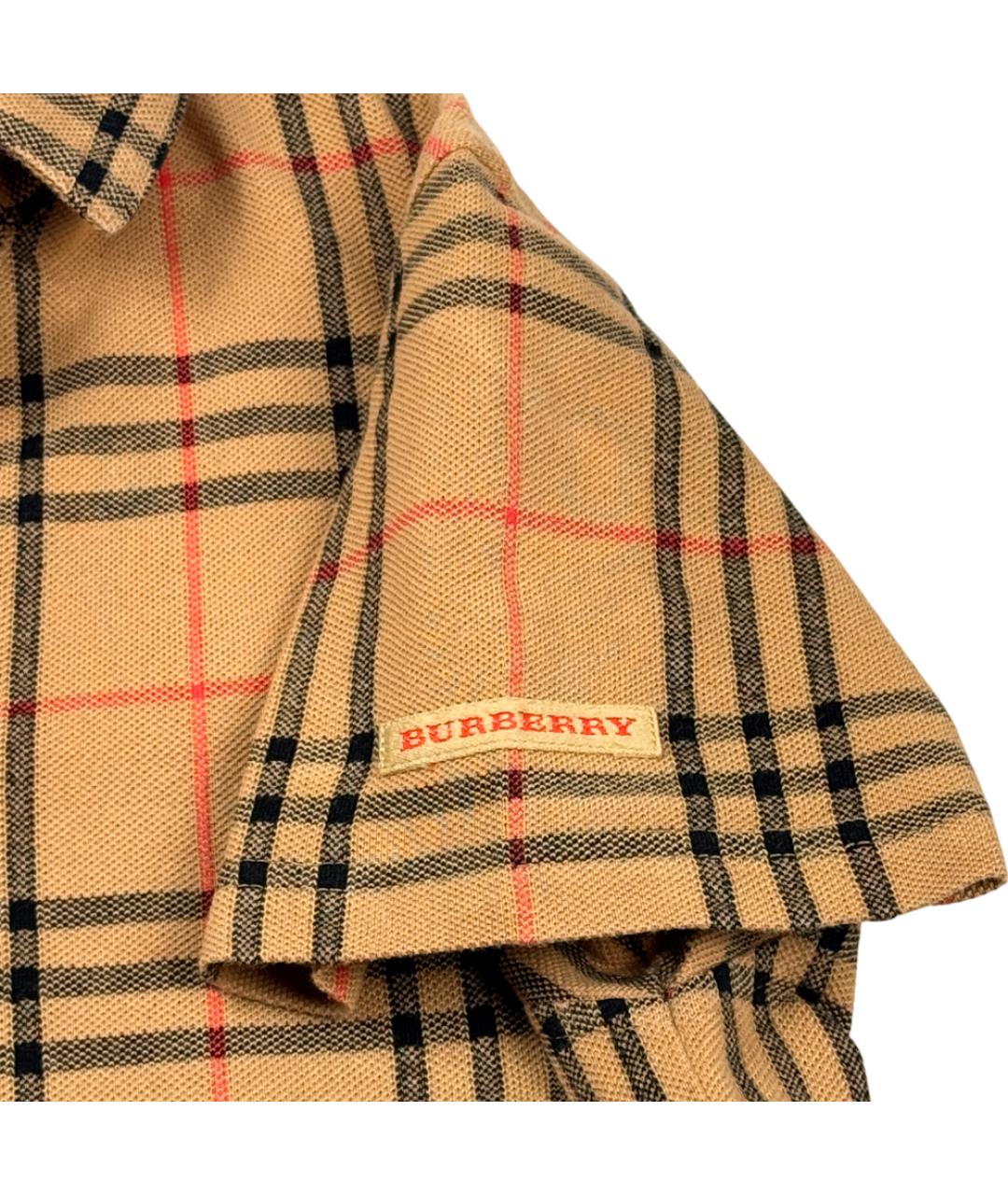BURBERRY Бежевая хлопковая футболка, фото 5
