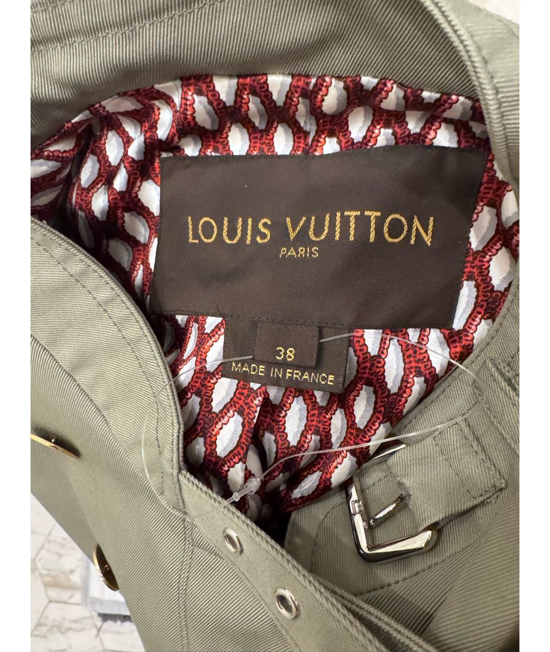LOUIS VUITTON Хаки хлопковый жакет/пиджак, фото 3
