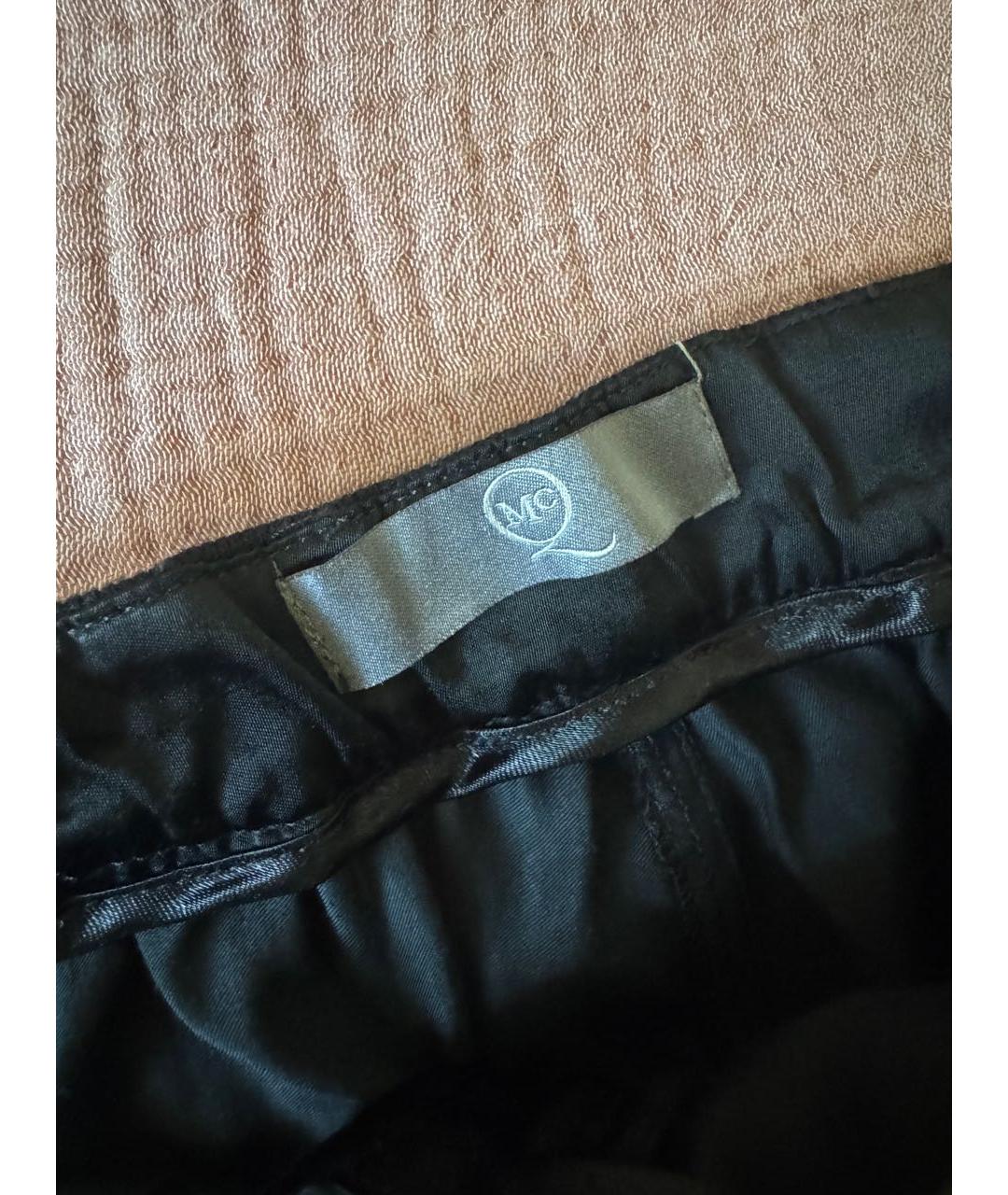 MCQ ALEXANDER MCQUEEN Черные вискозные брюки широкие, фото 3