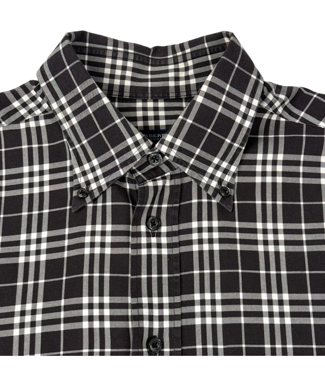 BURBERRY Черная хлопковая кэжуал рубашка, фото 5