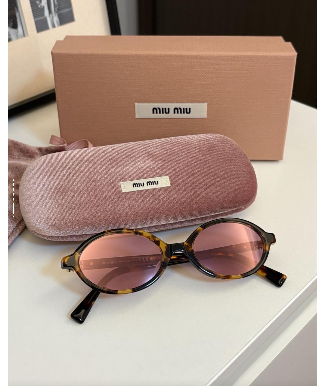 MIU MIU Мульти пластиковые солнцезащитные очки, фото 5