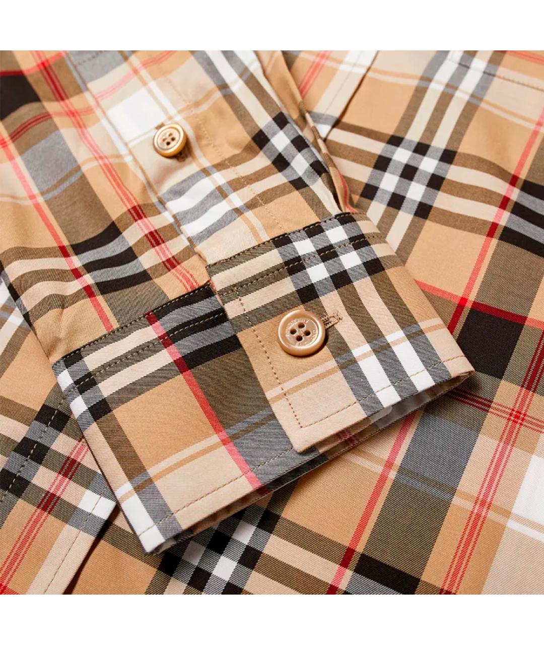 BURBERRY Мульти хлопковая кэжуал рубашка, фото 8