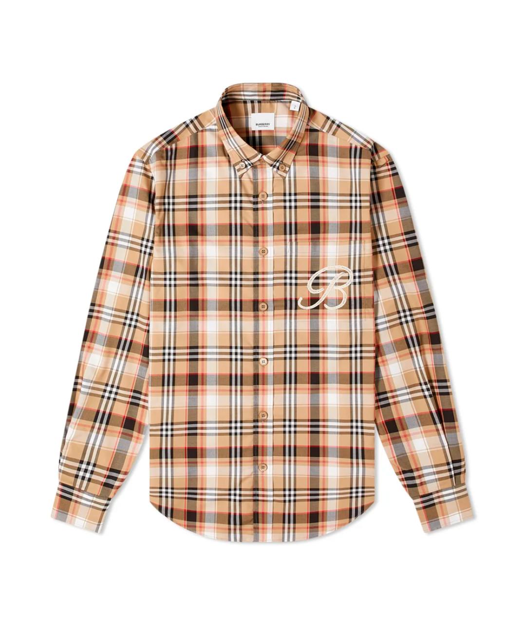BURBERRY Мульти хлопковая кэжуал рубашка, фото 1