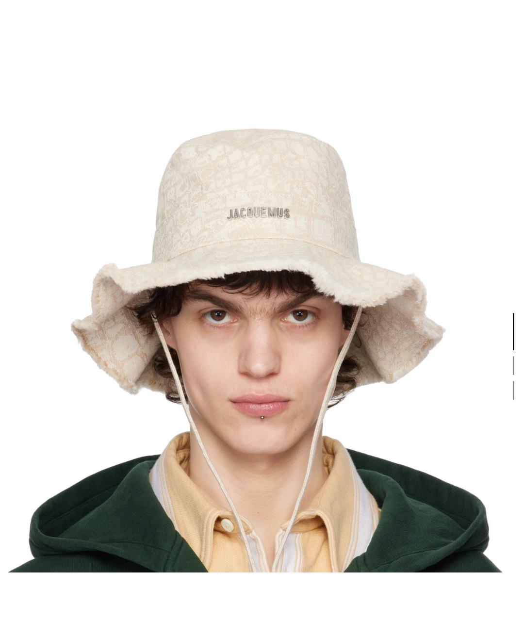 JACQUEMUS Бежевая панама, фото 4