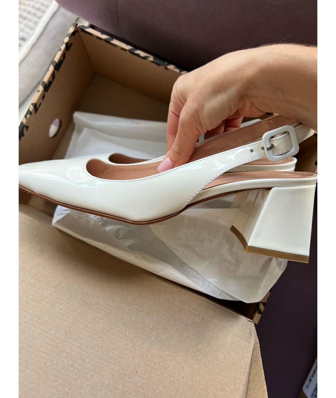 Principe di Bologna Бежевые кожаные босоножки, фото 7