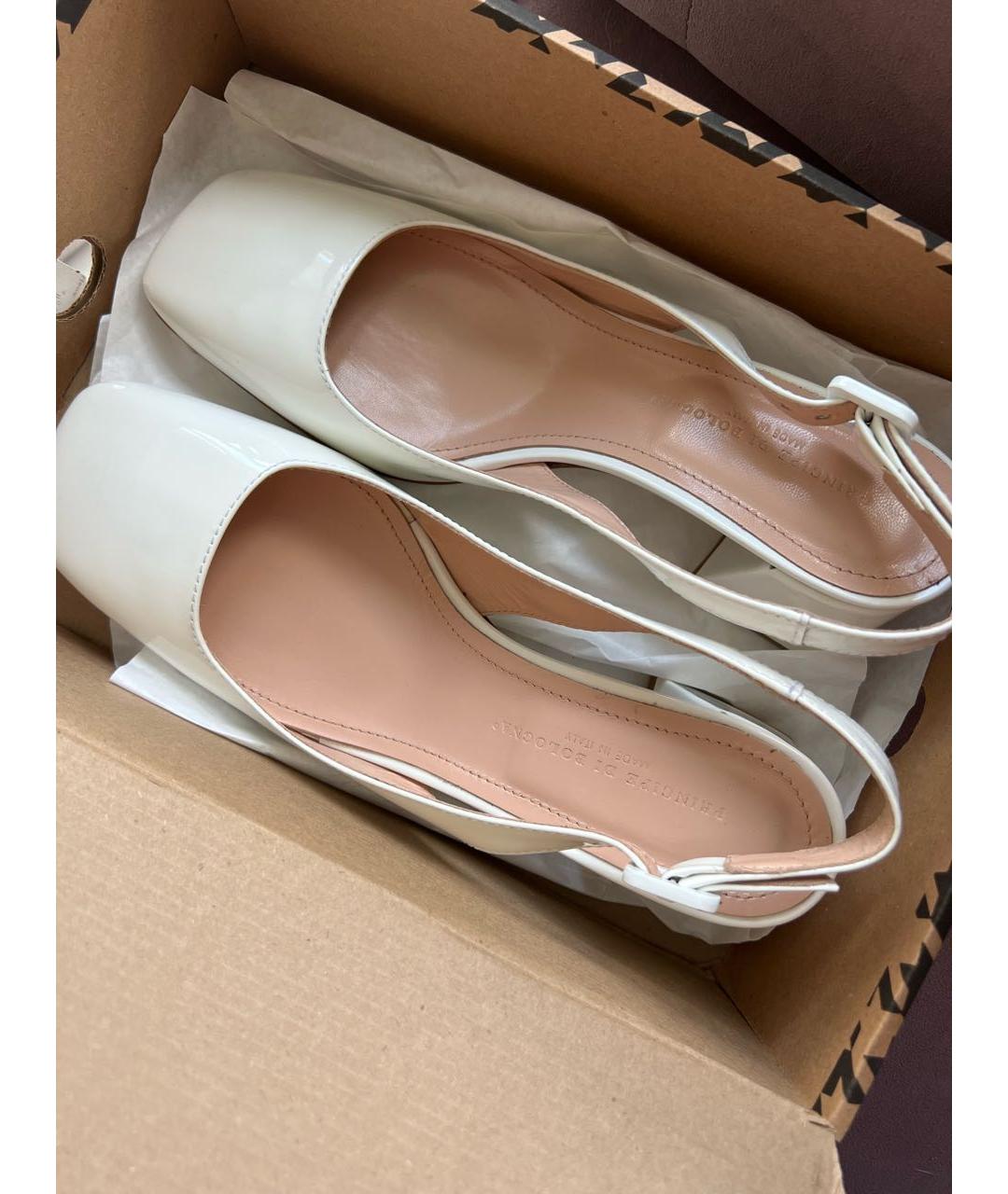 Principe di Bologna Бежевые кожаные босоножки, фото 6