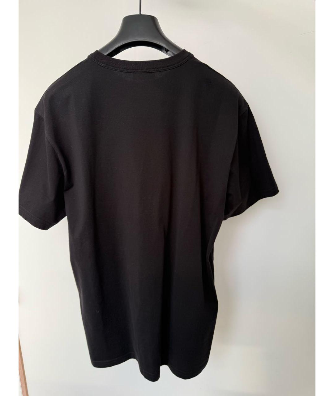 DIOR HOMME Черная хлопковая футболка, фото 2