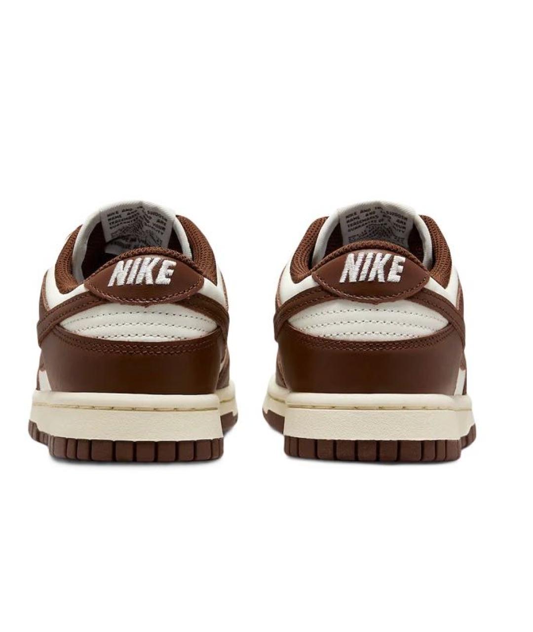 NIKE Коричневые кожаные кроссовки, фото 3
