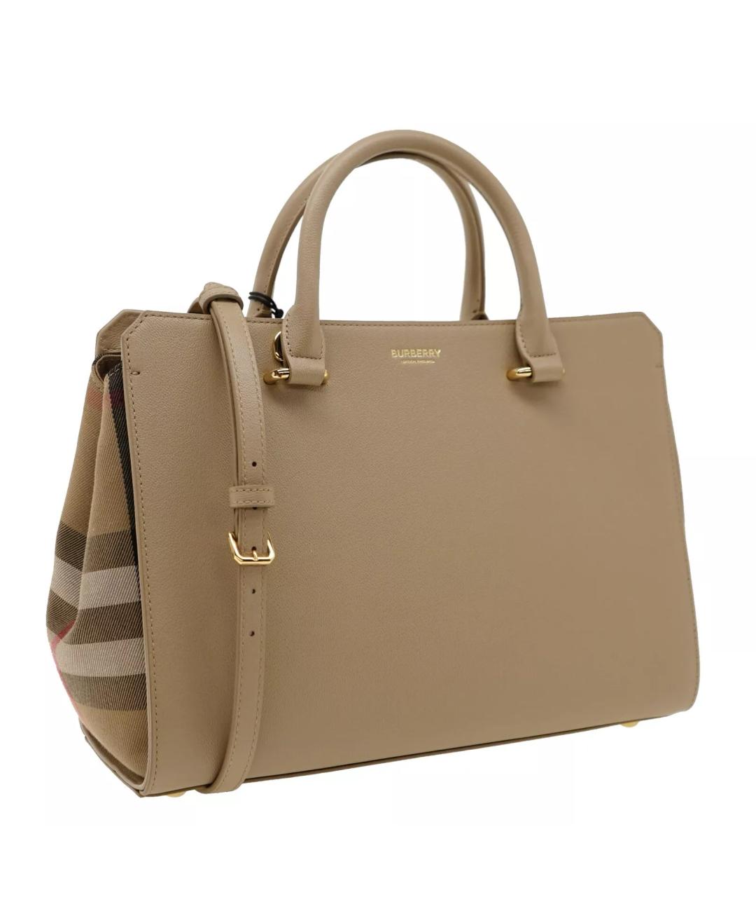 BURBERRY Бежевая сумка тоут, фото 3