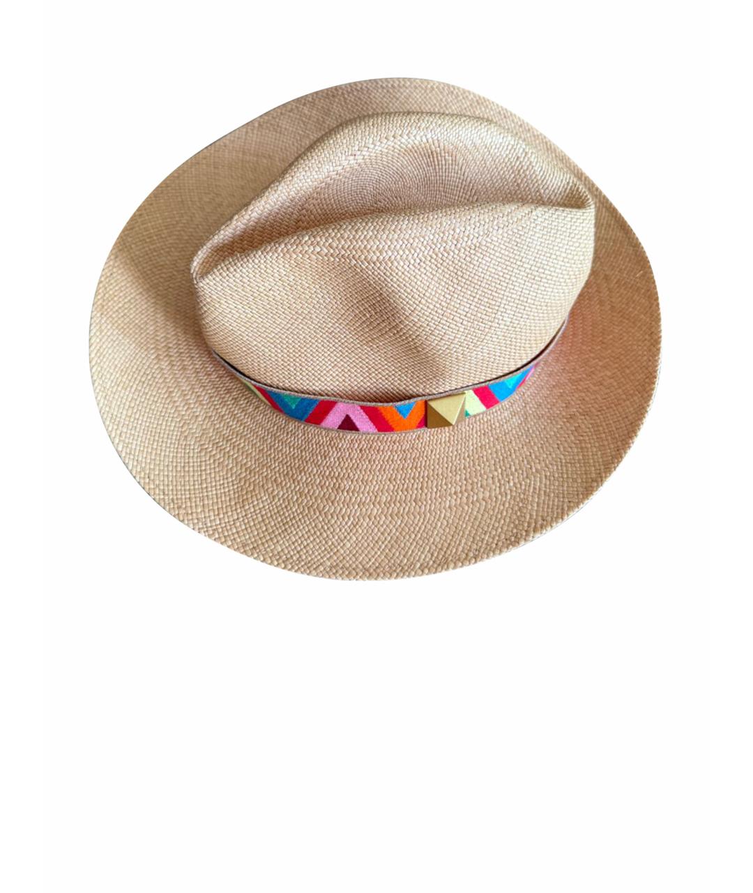 VALENTINO Бежевая шляпа, фото 1