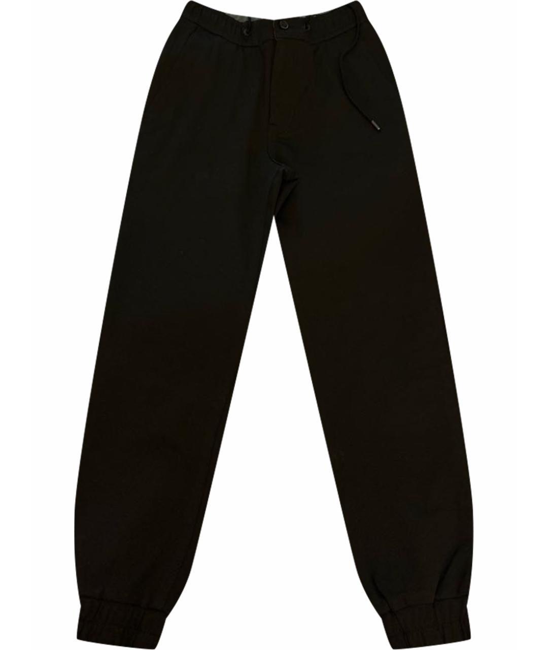 HUGO BOSS Черные хлопковые повседневные брюки, фото 1