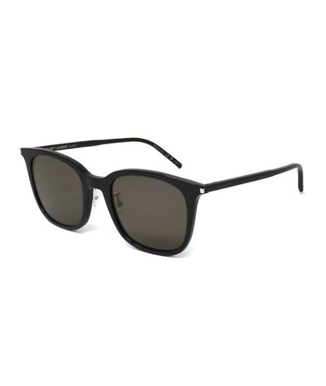 SAINT LAURENT Черные пластиковые солнцезащитные очки, фото 1