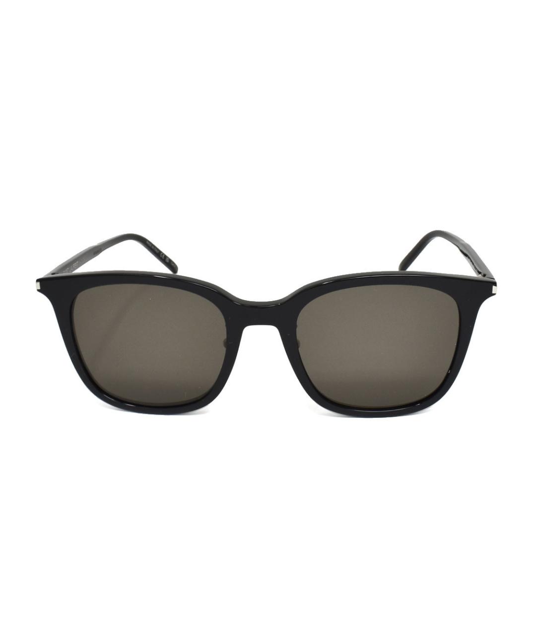 SAINT LAURENT Черные пластиковые солнцезащитные очки, фото 2