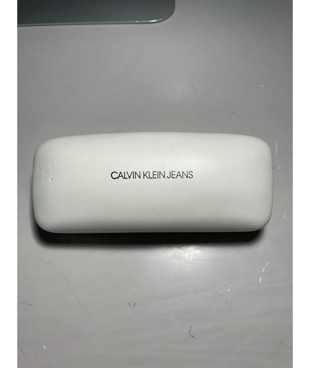 CALVIN KLEIN Черные пластиковые солнцезащитные очки, фото 4