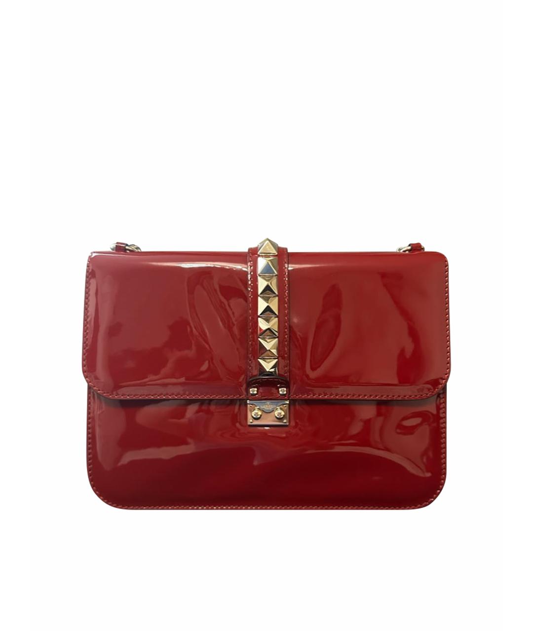 VALENTINO Бордовая кожаная сумка тоут, фото 1