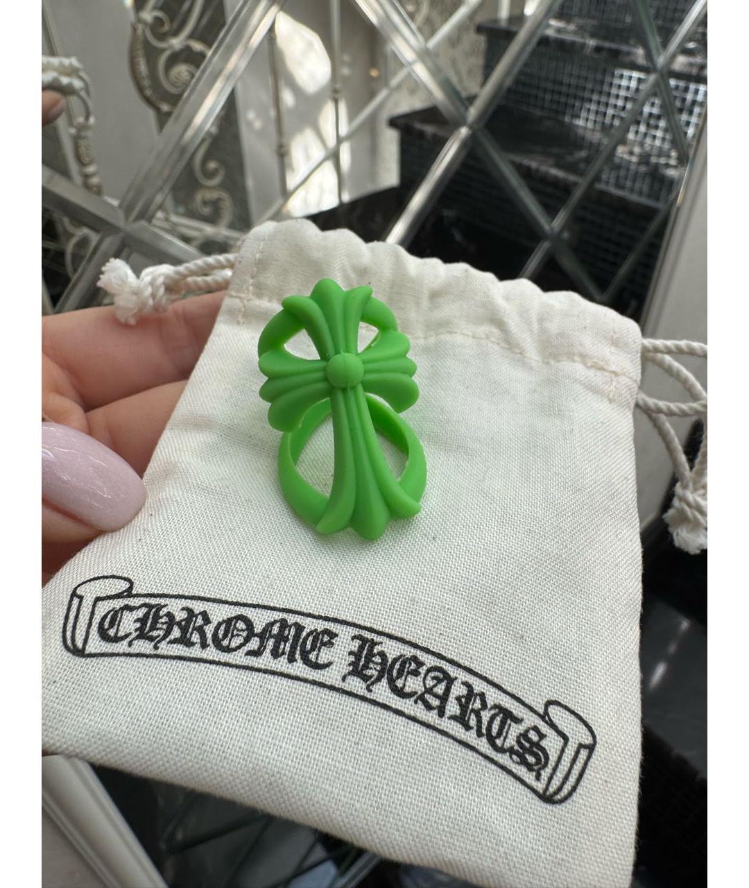 CHROME HEARTS Салатовыое кольцо, фото 5