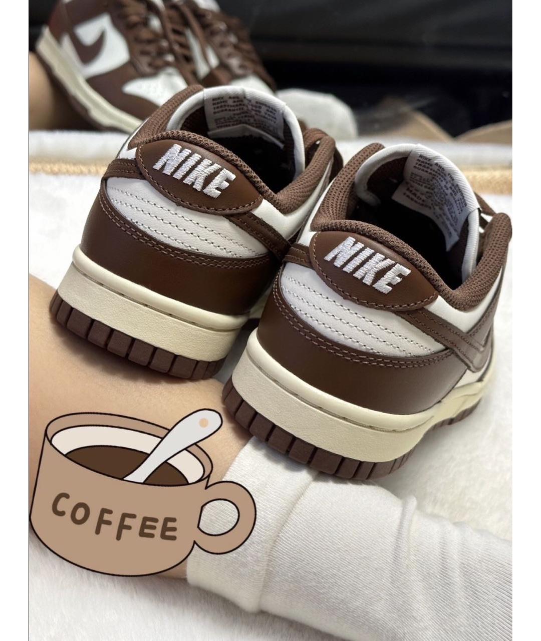 NIKE Коричневые кожаные кроссовки, фото 8