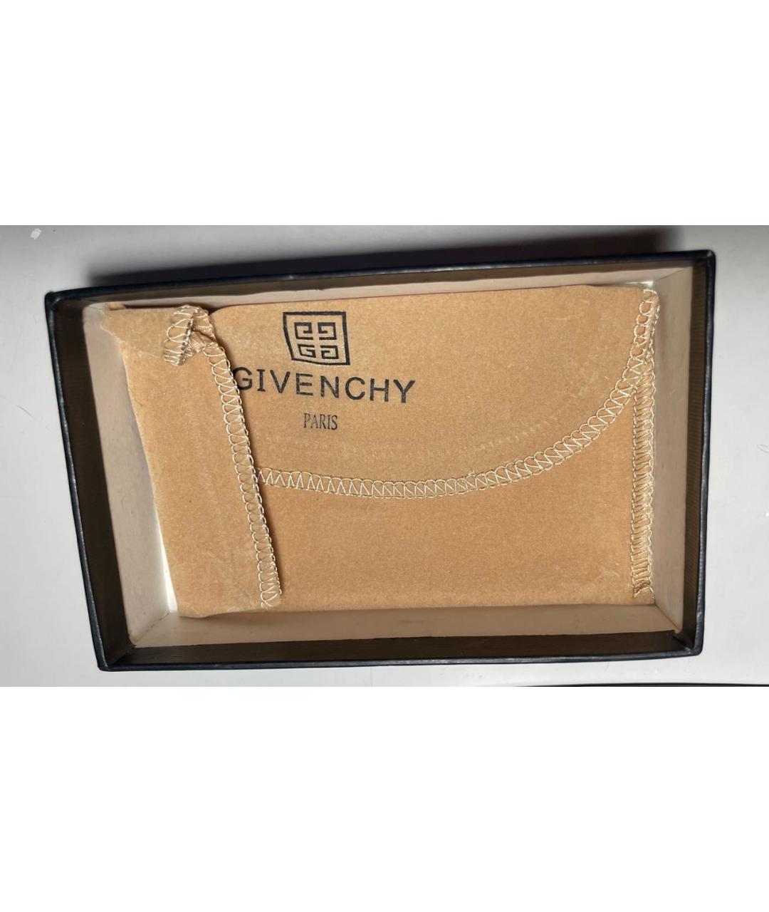 GIVENCHY Черный кожаный кошелек, фото 4