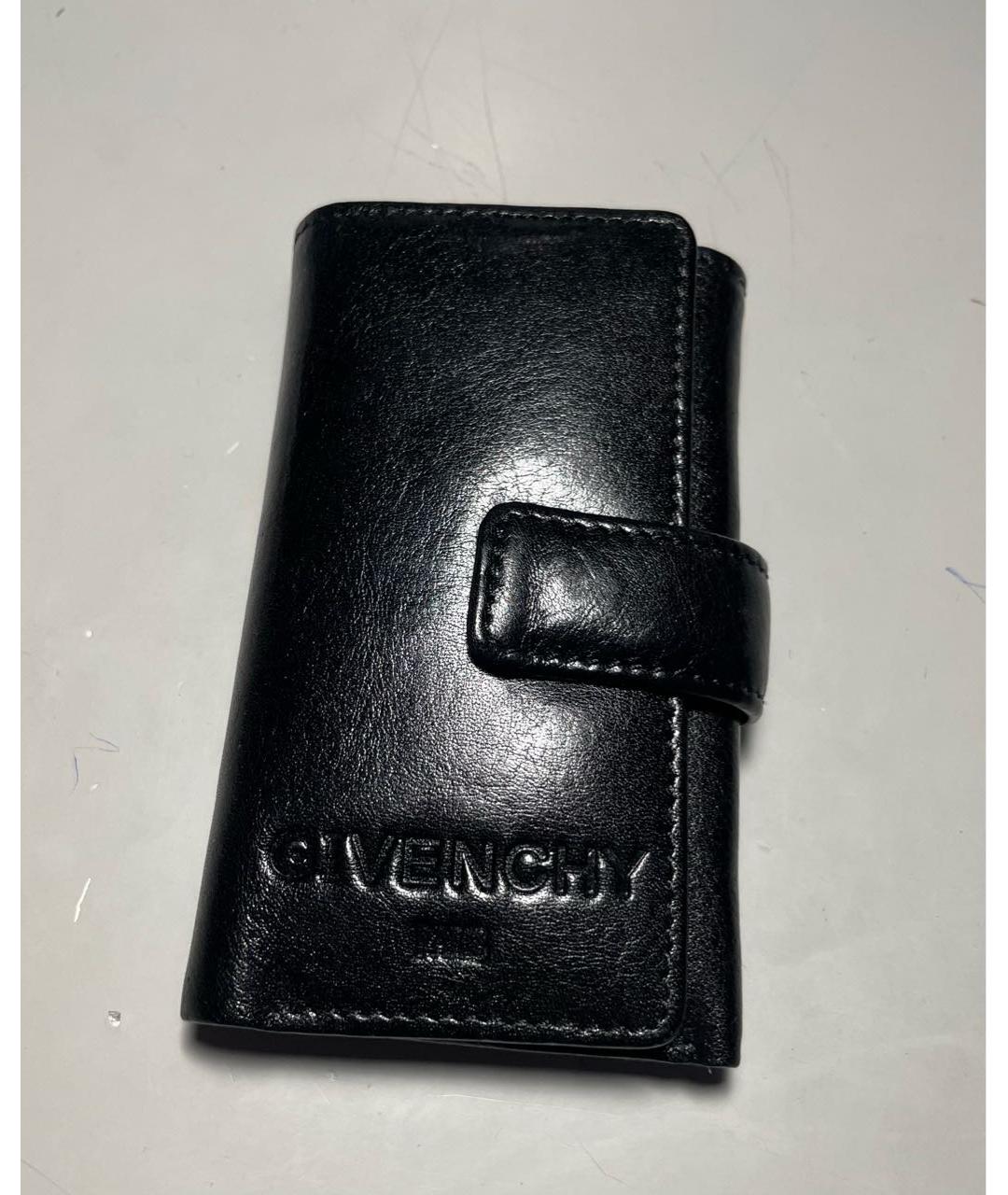 GIVENCHY Черный кожаный кошелек, фото 9