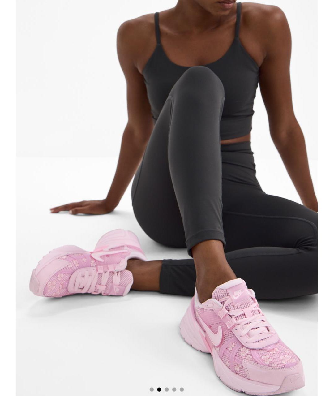 NIKE Розовые текстильные кроссовки, фото 5