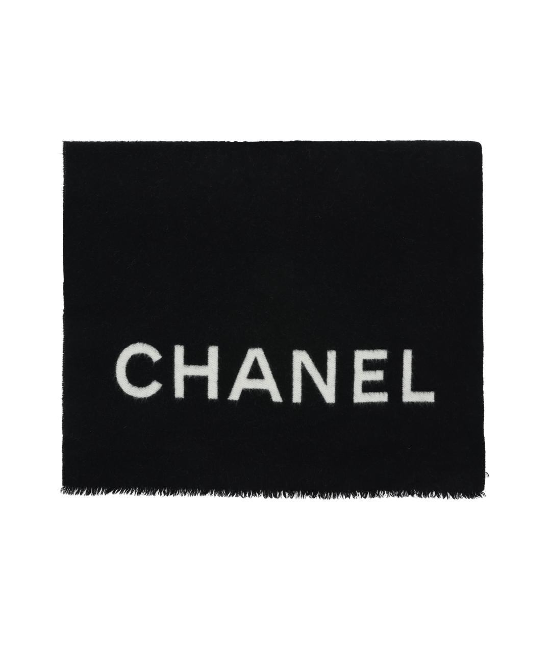 CHANEL Черный шарф, фото 1