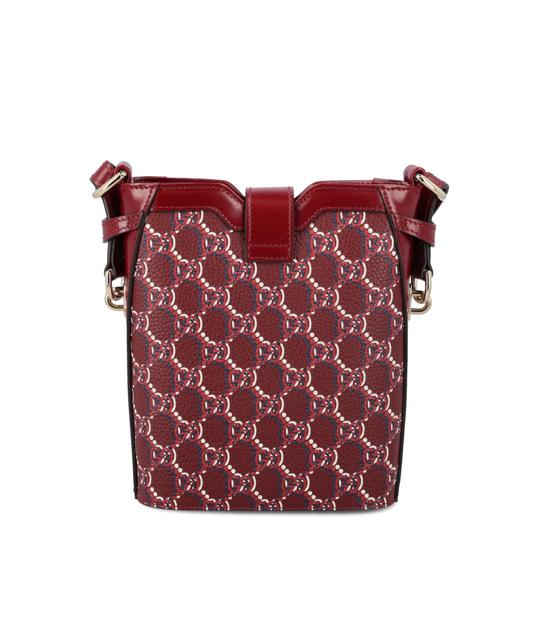GUCCI Красная кожаная сумка через плечо, фото 4