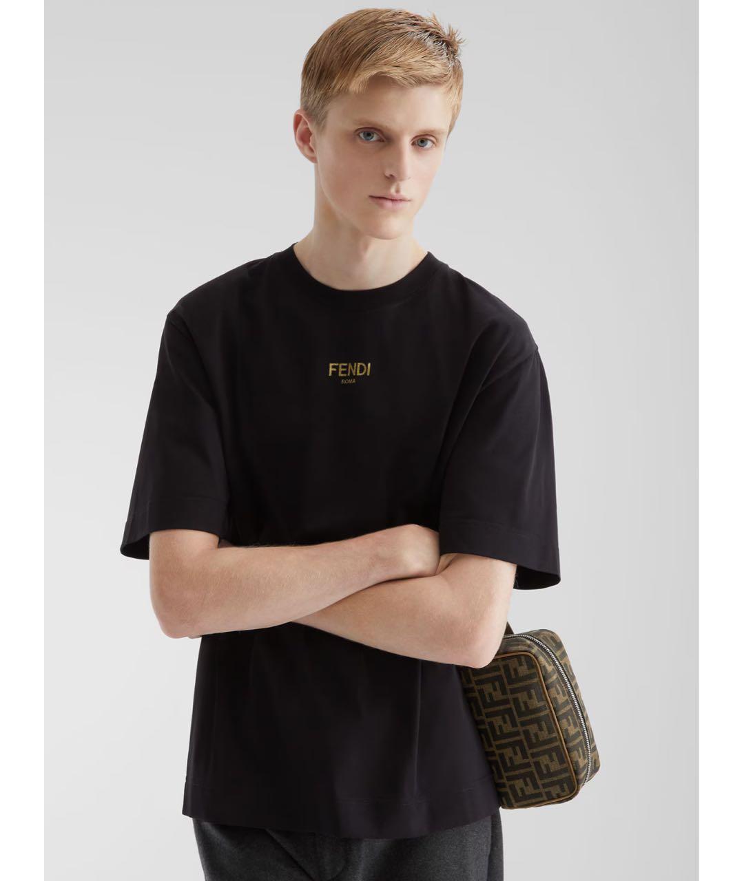 FENDI Коричневая тканевая барсетка, фото 4