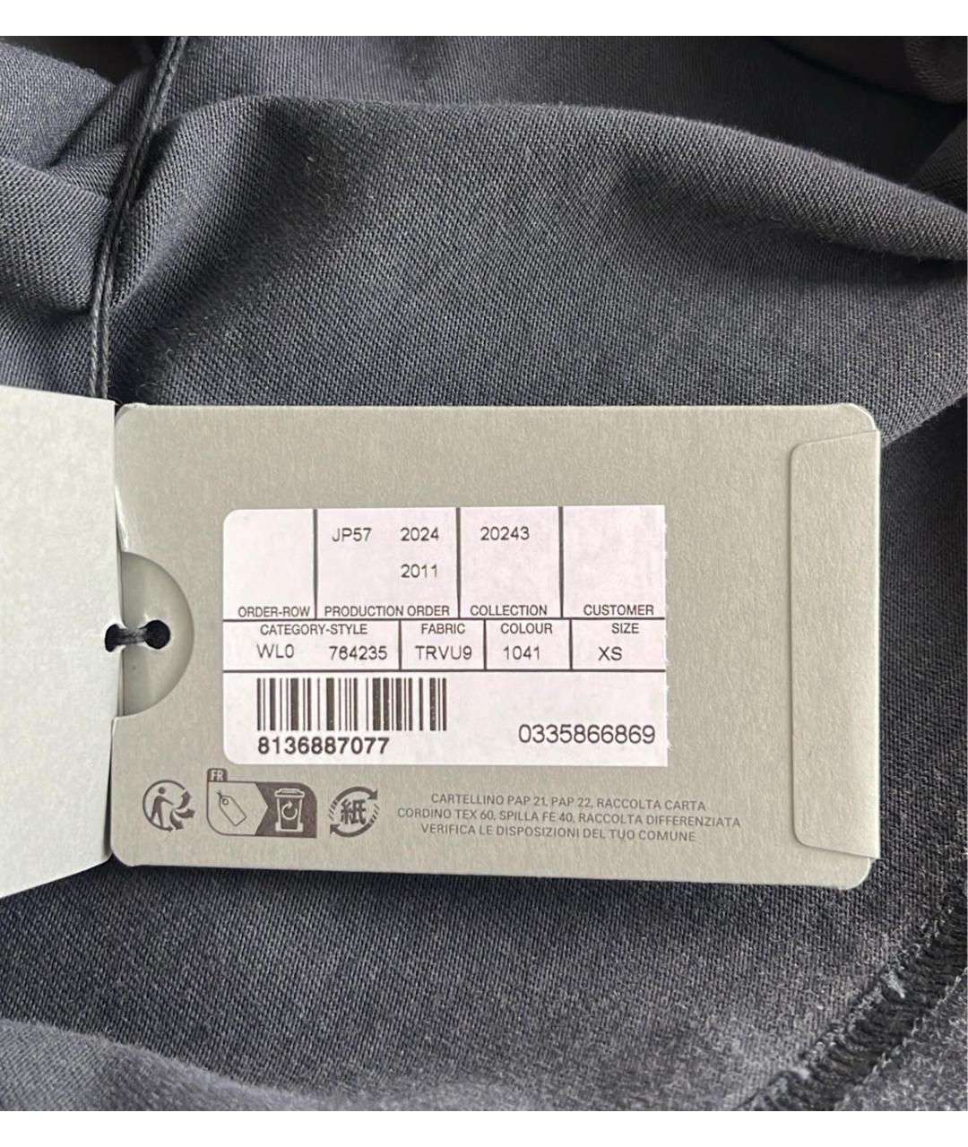BALENCIAGA Черная хлопковая майка, фото 3