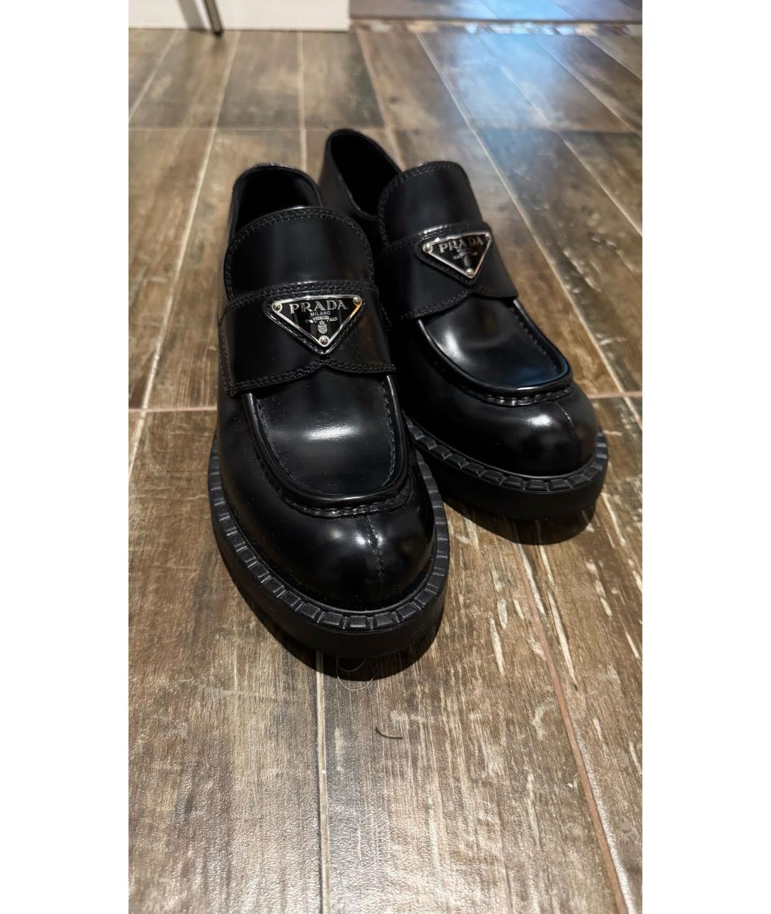 PRADA Черные лоферы, фото 4