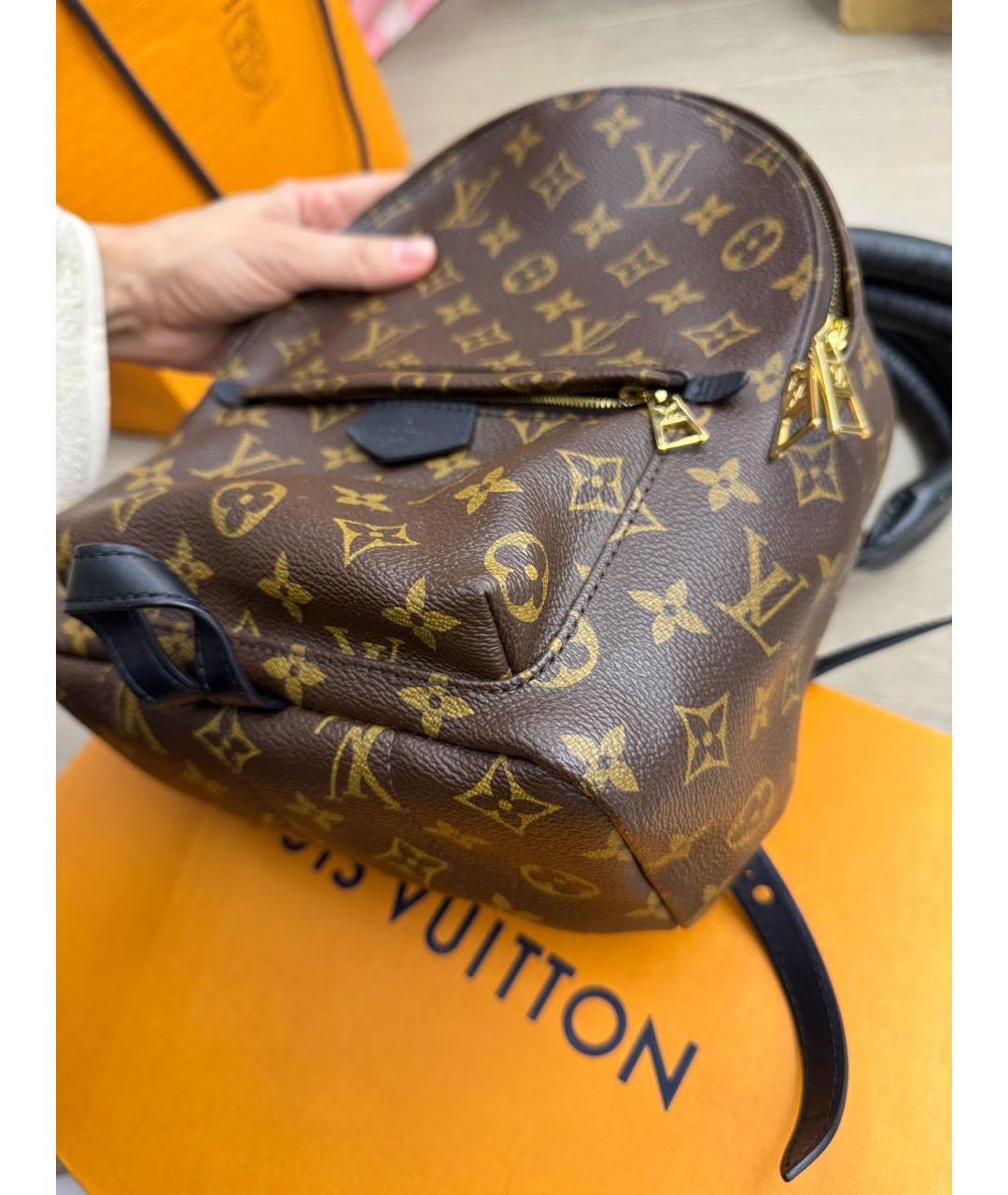 LOUIS VUITTON Коричневый рюкзак, фото 4