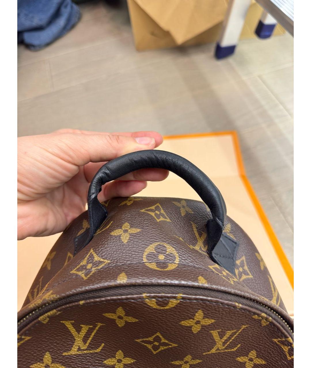 LOUIS VUITTON Коричневый рюкзак, фото 8