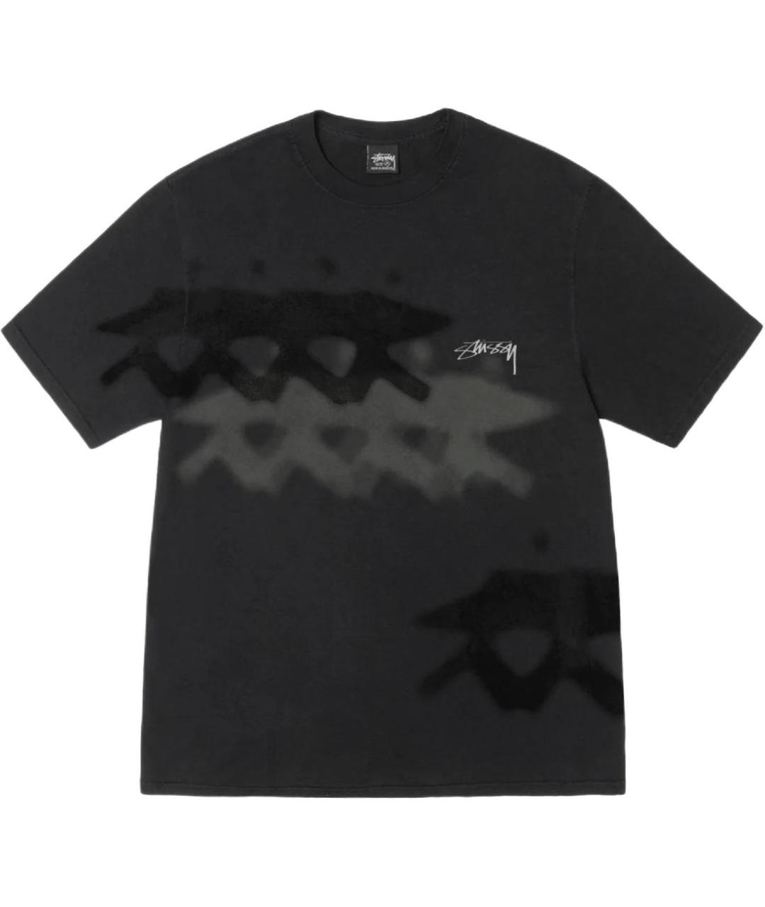 STUSSY Черная футболка, фото 1