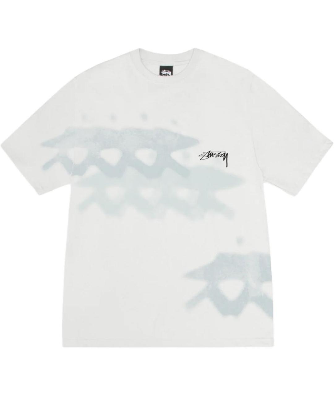 STUSSY Белая футболка, фото 1