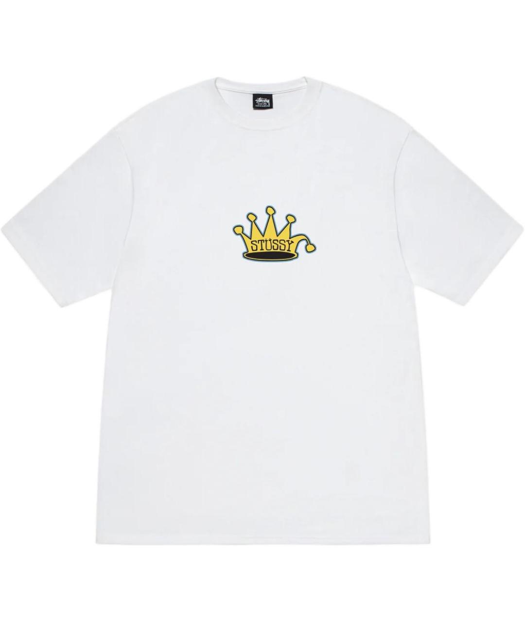 STUSSY Белая хлопковая футболка, фото 1