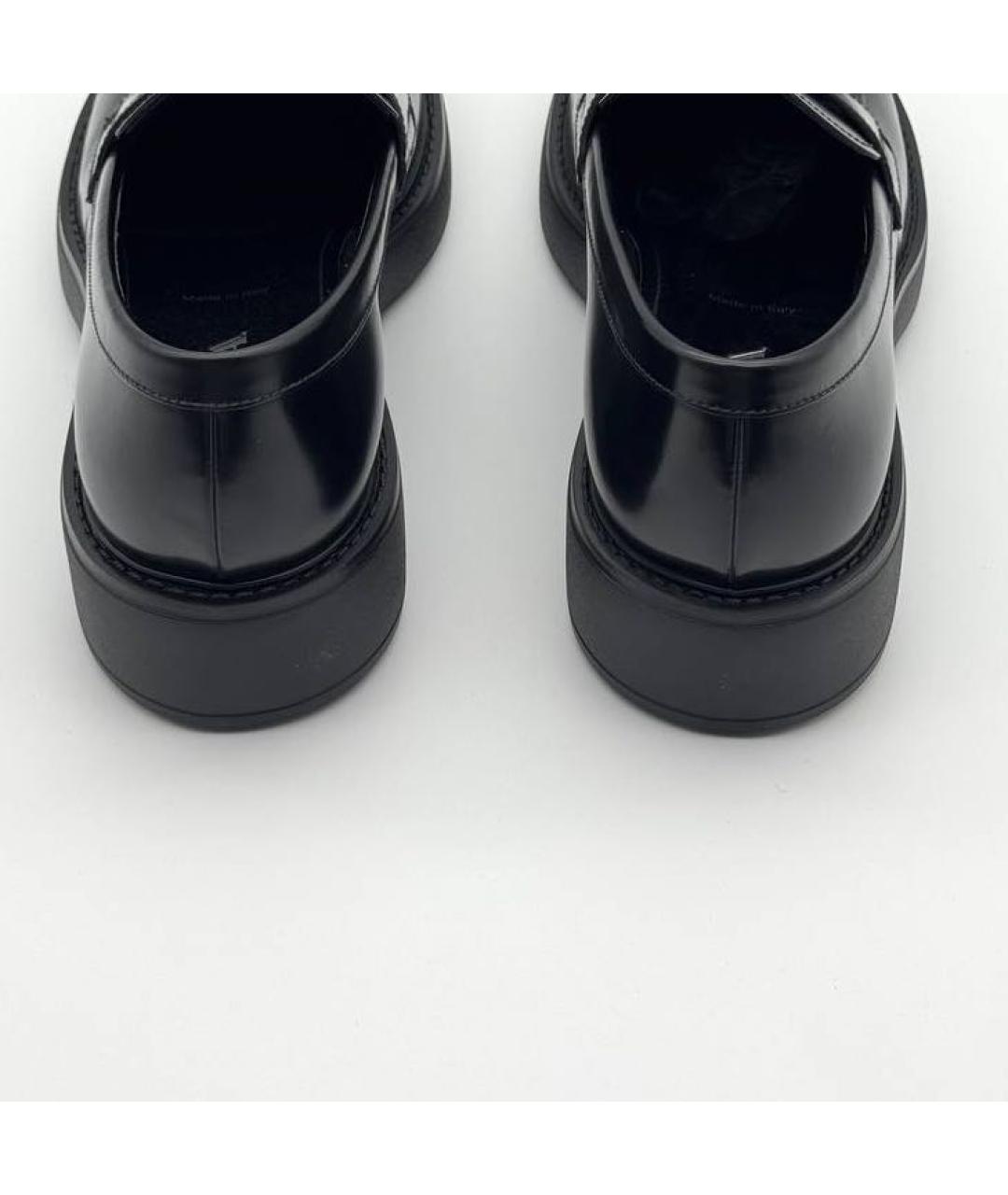 PRADA Черные кожаные лоферы, фото 4