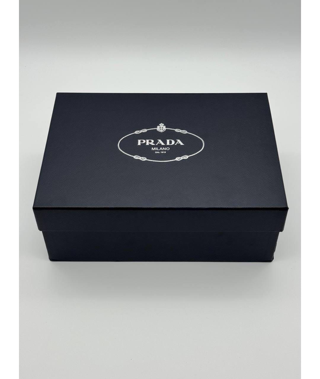 PRADA Черные кожаные лоферы, фото 5
