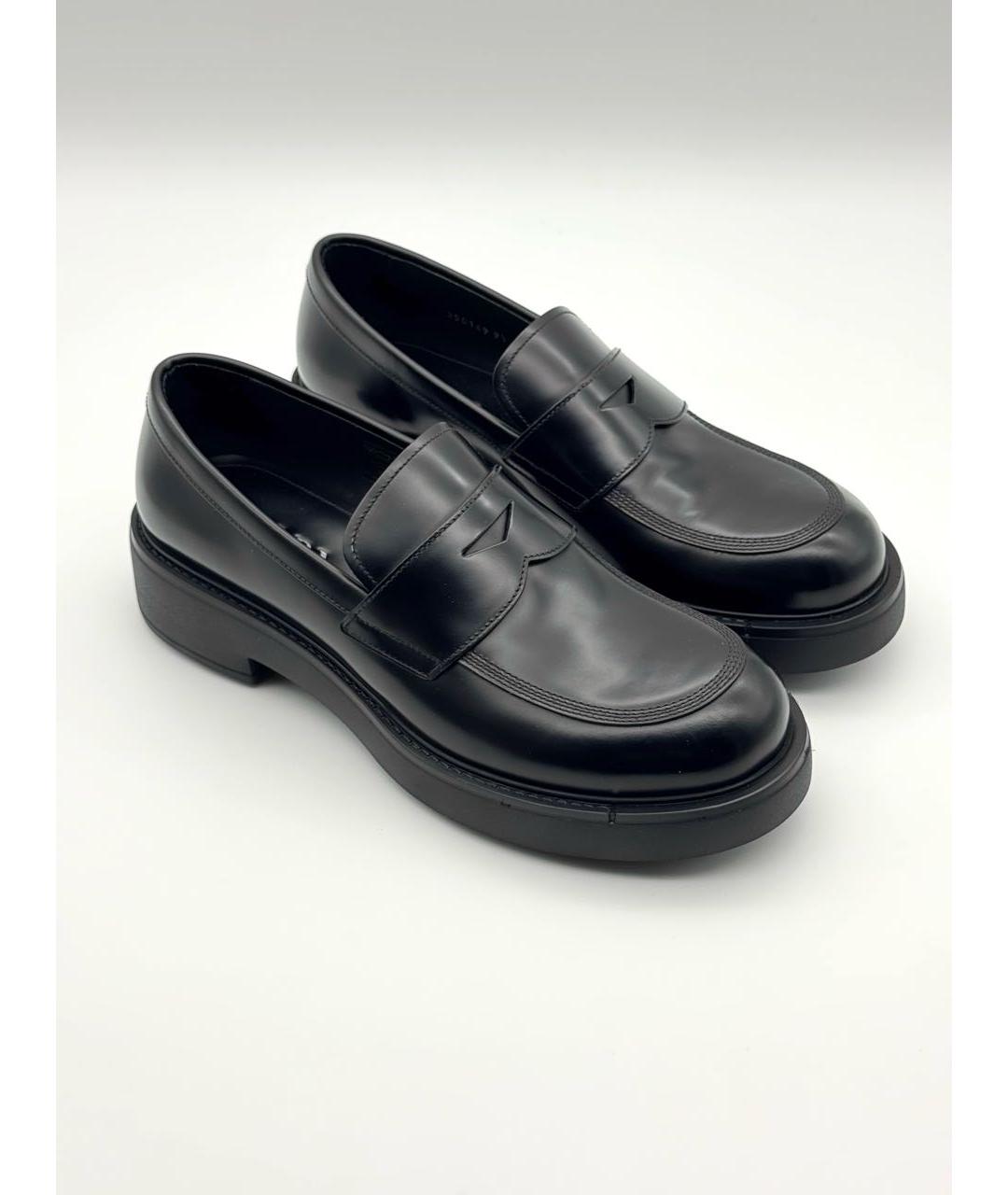 PRADA Черные кожаные лоферы, фото 6