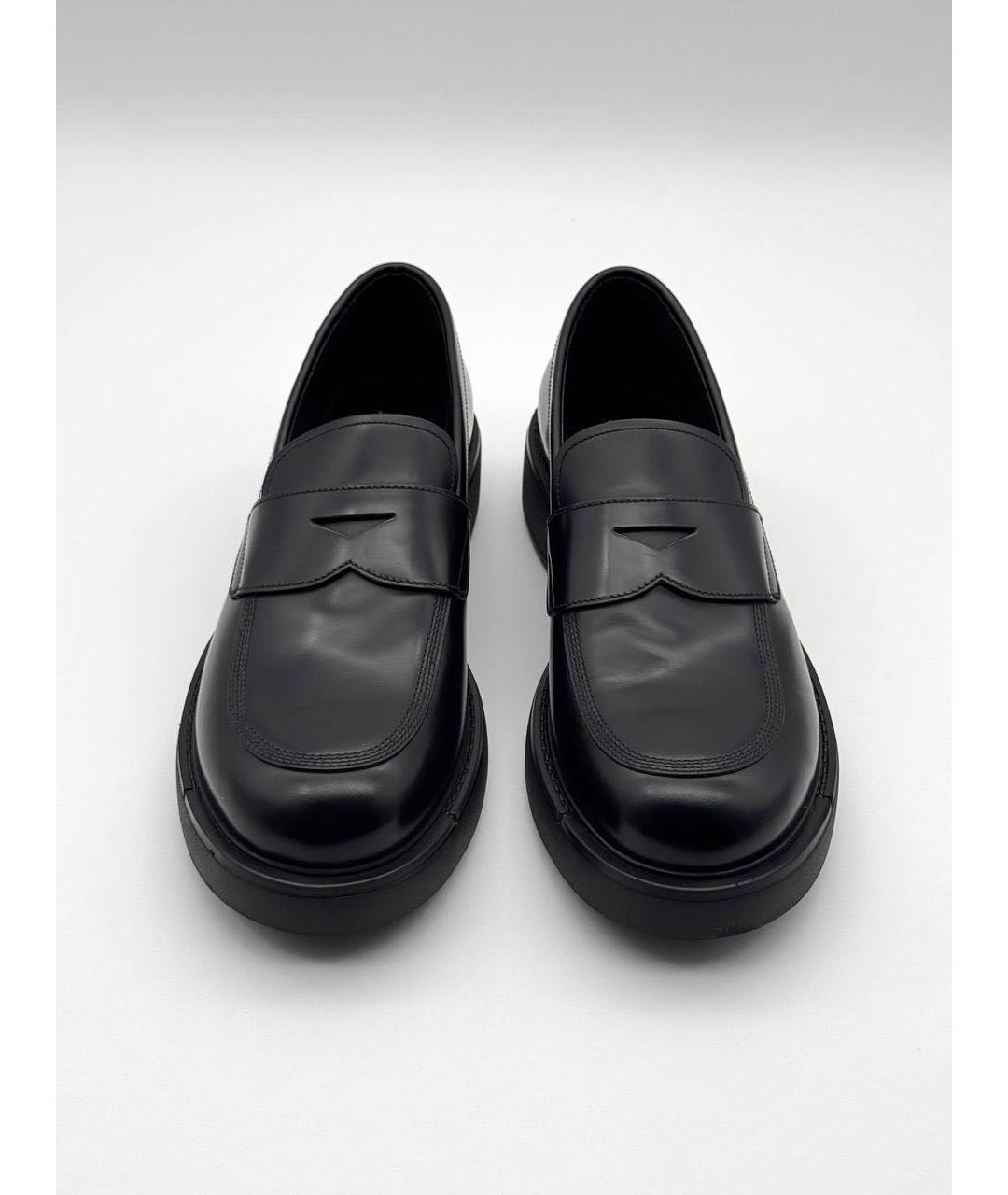 PRADA Черные кожаные лоферы, фото 2