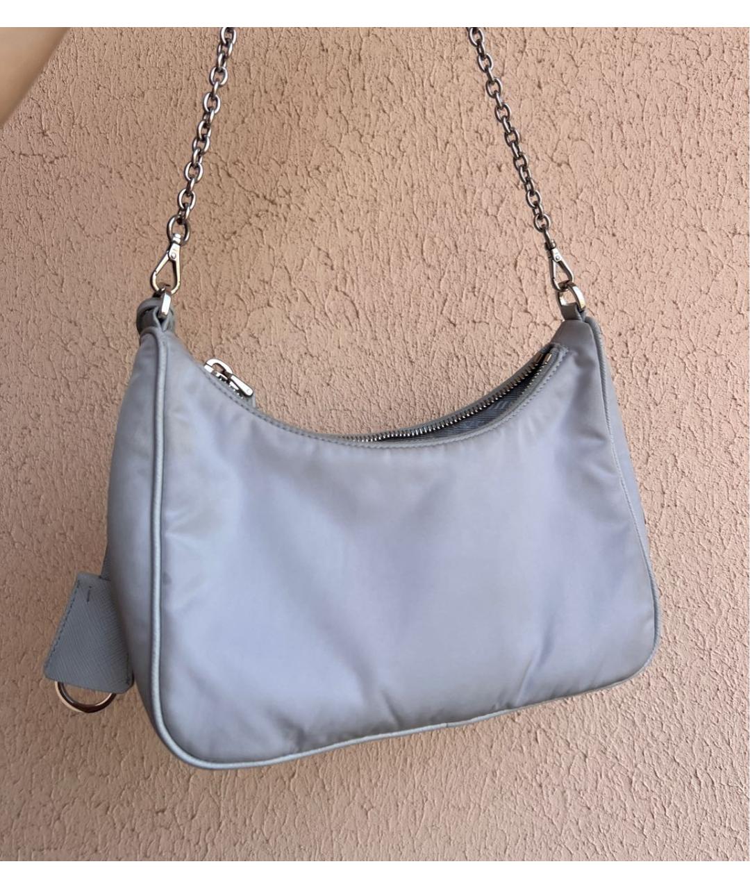 PRADA Серая сумка с короткими ручками, фото 3