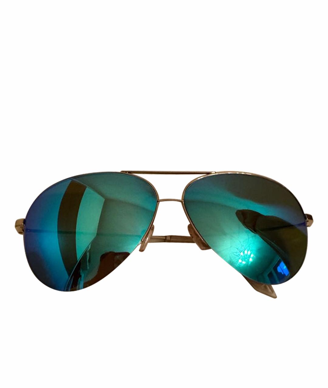 VICTORIA BECKHAM Бирюзовые пластиковые солнцезащитные очки, фото 1