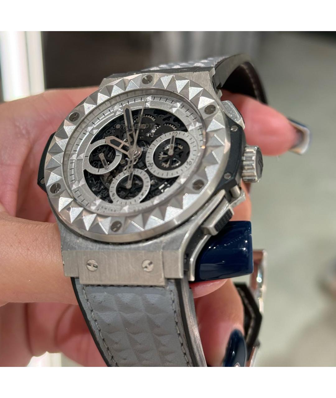 HUBLOT Серые металлические часы, фото 4