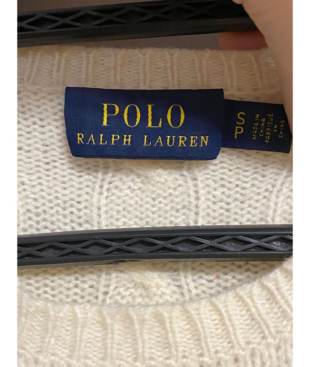 POLO RALPH LAUREN Белый шелковый джемпер / свитер, фото 6